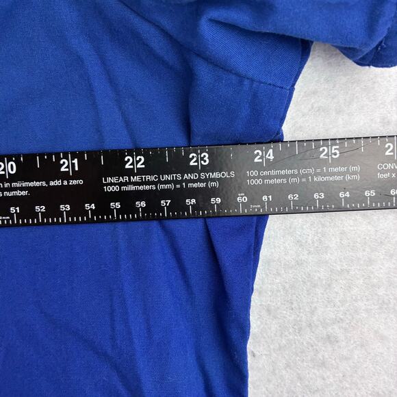 Butter Soft Scrub Top Womens XL Cobalt Blue Nursing Work Uniform Pockets Comfort - Picture 2 of 9